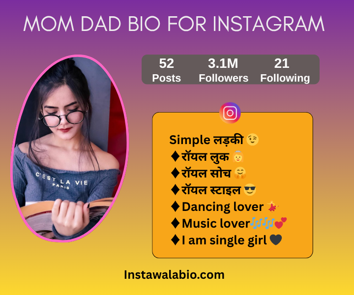 Mom Dad Bio for Instagram in Hindi