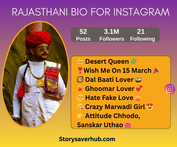 Royal Instagram Rajasthani Bio