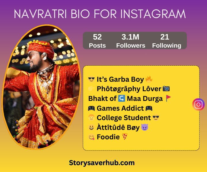 Navratri Bio for Instagram Latest 2025