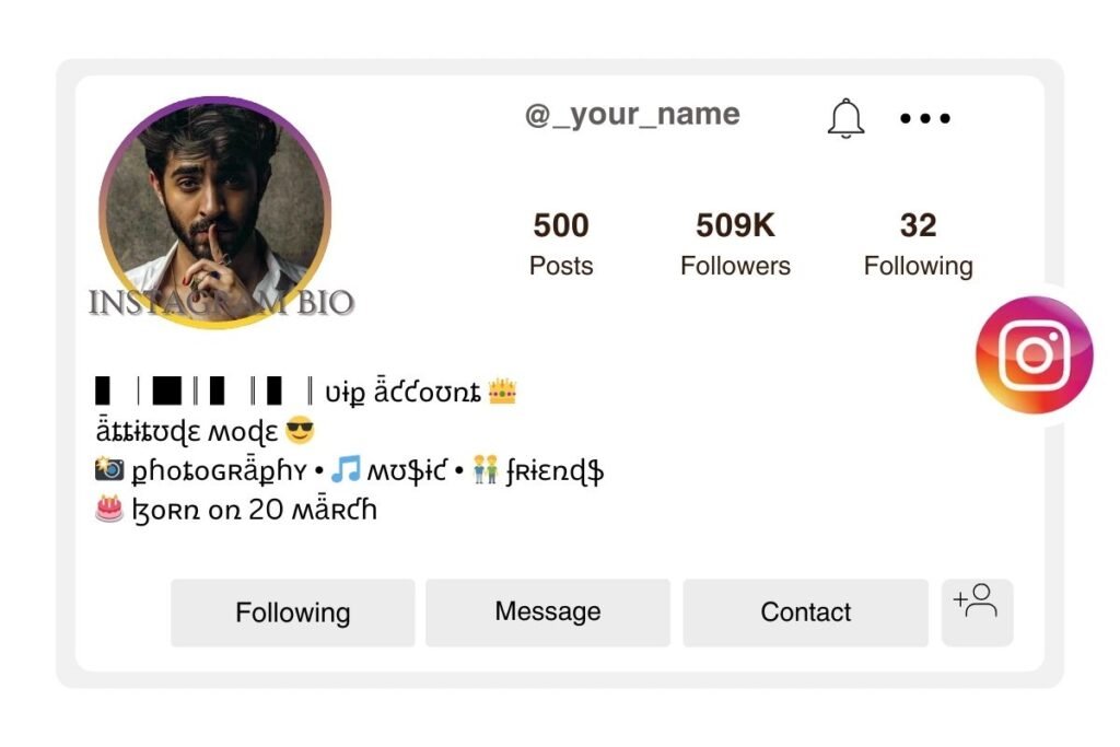 VIP Instagram Bio for Boys