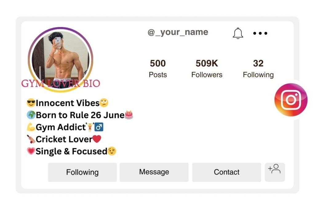 Best Gym Bio for Instagram